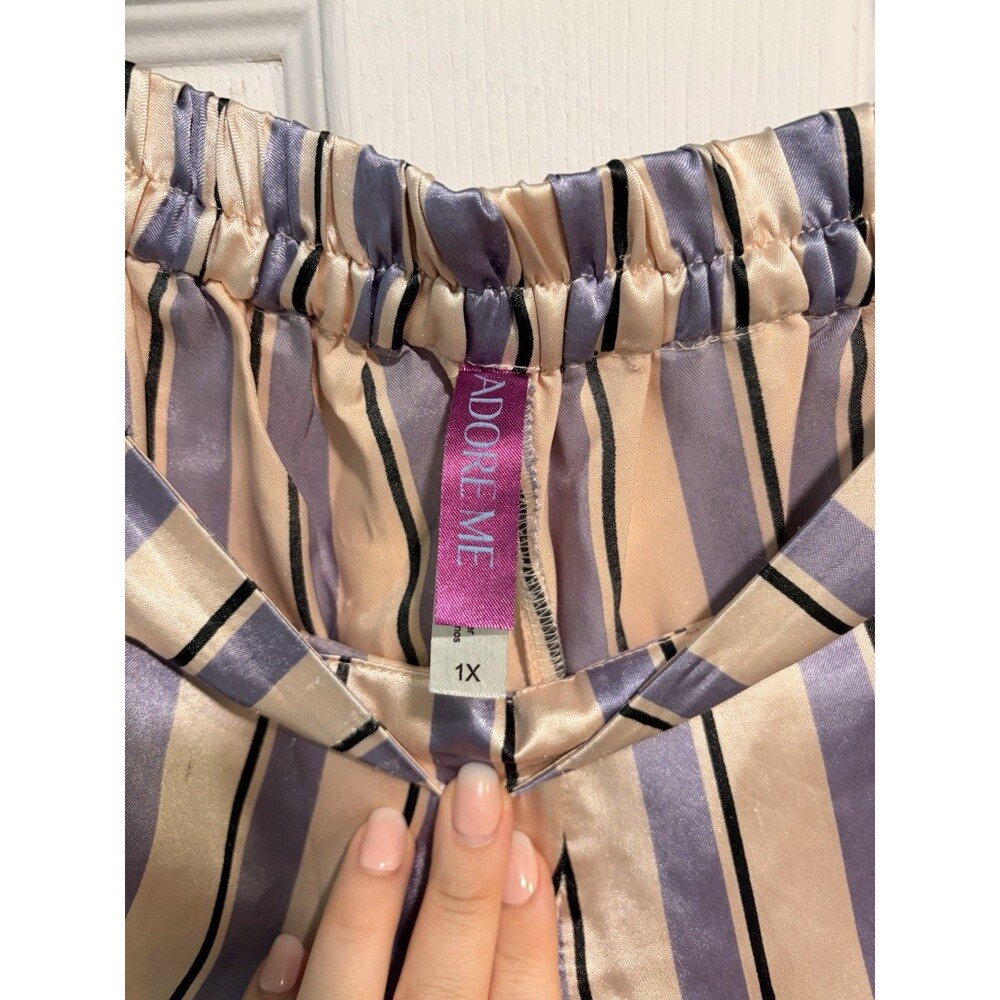 Victoria's Secret Plush Wrap Robe Size L 2pc Set Incl Adore Me PJ Lounge Pants - Picture 7 of 8